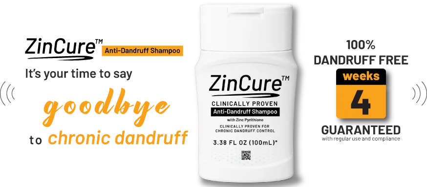 Zincure anti-dandruff shampoo best online store for dandruff shampoo Pakistan scientifically proven dandruff treatment